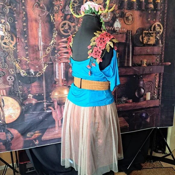 SHIELAY top, LIVA GIRL skirt, belt and headband complete outfit M - Picture 6 of 15